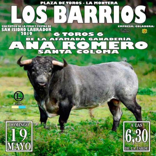 19/05 Los Barrios (18:30) Toros mixta. PICK UP AT BULLRING.