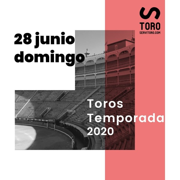 28/06 Madrid (19:00) Novillos-Toros-Rejones