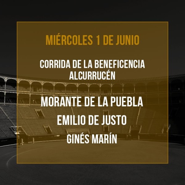 01/06 San Isidro (19:00) Espectáculo taurino FORMATO PDF