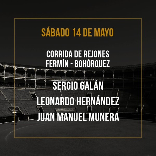 14/05 San Isidro (19:00) Bullfighting show PDF FILE