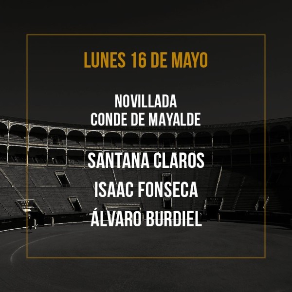 16/05 San Isidro (19:00) Bullfighting show PDF FILE