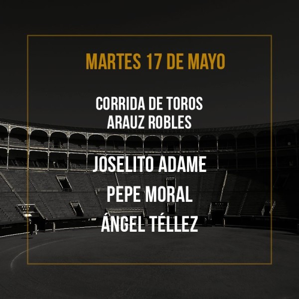 17/05 San Isidro (19:00) Bullfighting show PDF FILE