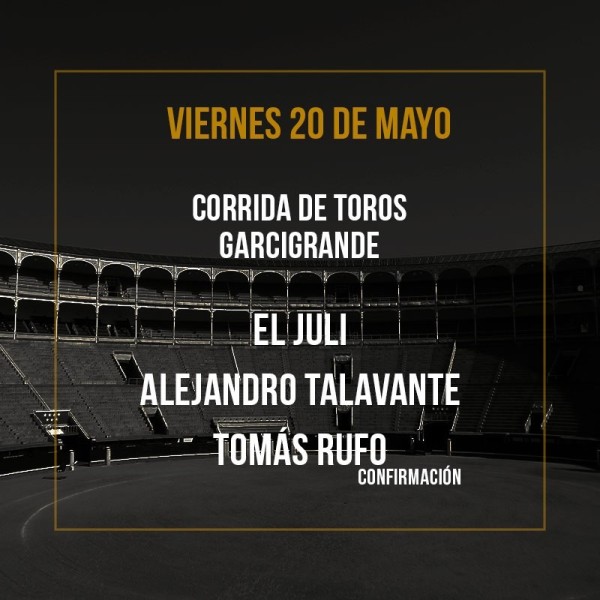 20/05 San Isidro (19:00) Espectáculo taurino FORMATO PDF
