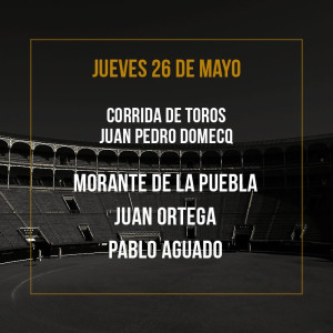 26/05 San Isidro (19:00) Bullfighting show PDF FILE
