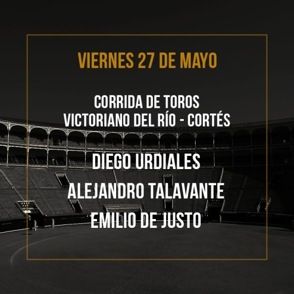 27/05 San Isidro (19:00) Bullfighting show PDF FILE