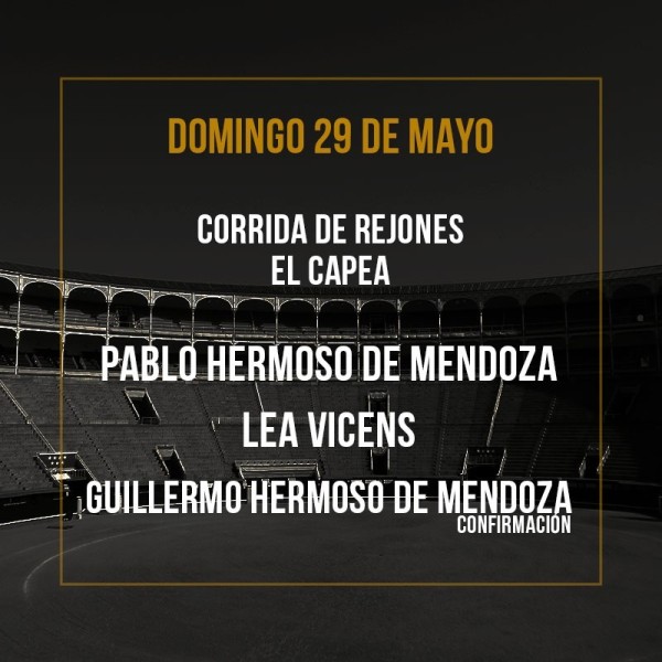 29/05 San Isidro (19:00) Bullfighting show PDF FILE