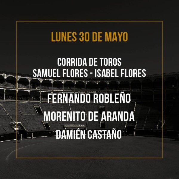 30/05 San Isidro (19:00) Espectáculo taurino FORMATO PDF