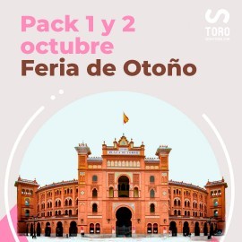 Bullfighthing pack Madrid October 1+2 (18:00) PDF FILE