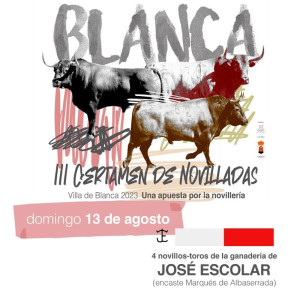 13/08 Blanca (19:00) Novillos PICK UP AT BOX OFFICE