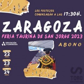 Abono Zaragoza (17:30) 3 shows PDF FILE