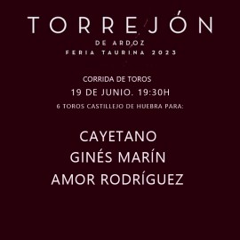 19/06 Torrejón de Ardoz (19:30) Toros PDF FILE