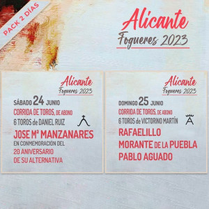 Bullfighthing pack Alicante June 24+25 PDF FILE