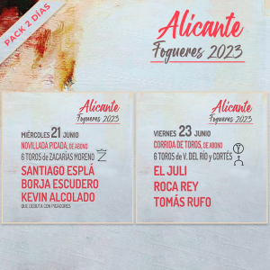 Bullfighthing pack Alicante June 21+23 PDF FILE