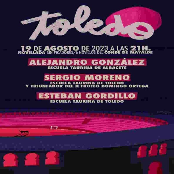 19/08 Toledo (21:00) Novillos RECOGIDA EN TAQUILLA