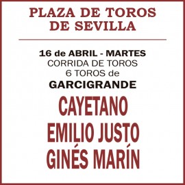 16/04 Feria de Abril (18:30) Toros PDF FILE - PRINT