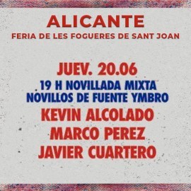 20/06 Alicante (19:00) Novillos PDF FILE