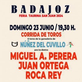 23/06 Badajoz (19:30) Toros PDF-IMPRIMIR