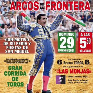 29/09 Arcos de la Frontera (17:30) Toros RECOGER EN TAQUILLA