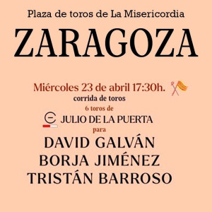 23/04 Zaragoza (17:30) Toros FORMATO PDF 