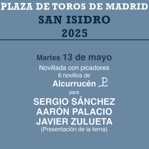 13/05 San Isidro (19:00) Novillada. FORMATO PDF