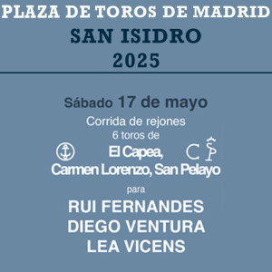 17/05 San Isidro (19:00) Rejones. FORMATO PDF