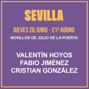 26/06 Sevilla (19:00) Novillos PDF - IMPRIMIR