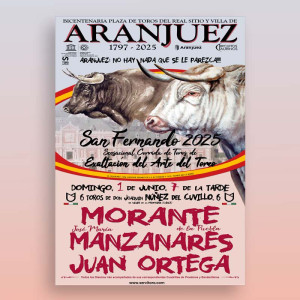 Entradas Toros Aranjuez - Feria de San Fernando - June 1