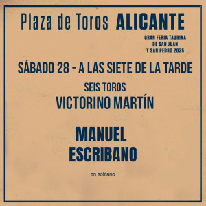 entradas toros Alicante - 28 junio 2025