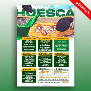Abono Toros Huesca - Feria taurina de la Albahaca | Servitoro.com