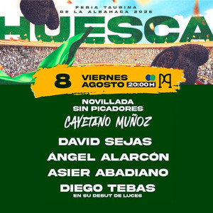 Entradas Toros Huesca 2025 - 8 de Agosto - Toros de Cayetano Muñoz| Servitoro