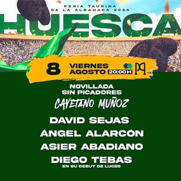Bullfight tickets Huesca - August 8th in Albahaca fair| Servitoro.com