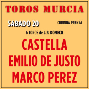 Bullfighting Tickets Murcia Bullfighting Fair 2025 - September 20th - Servitoro