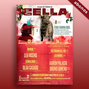 Bullfight season tickets Cella - San Clemente fair 2025. Servitoro
