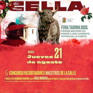 Bullfight tickets Cella - San Clemente fair 2025. Recortes contest