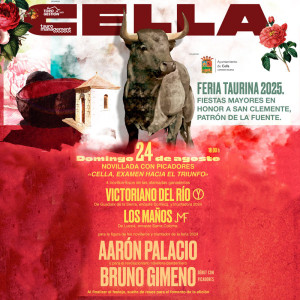 Bullfight tickets Cella - Novillada on August 24th