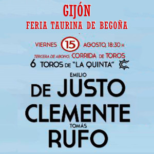 Plaza de toros de Gijón - Corrida de toros 15 agosto 2025