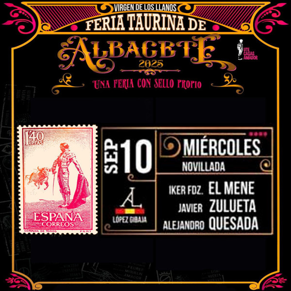 Bullfight tickets Albacete – Virgen de los Llanos Fair – September 10