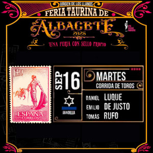 Bullfight tickets Albacete – Virgen de los Llanos fair – September 16