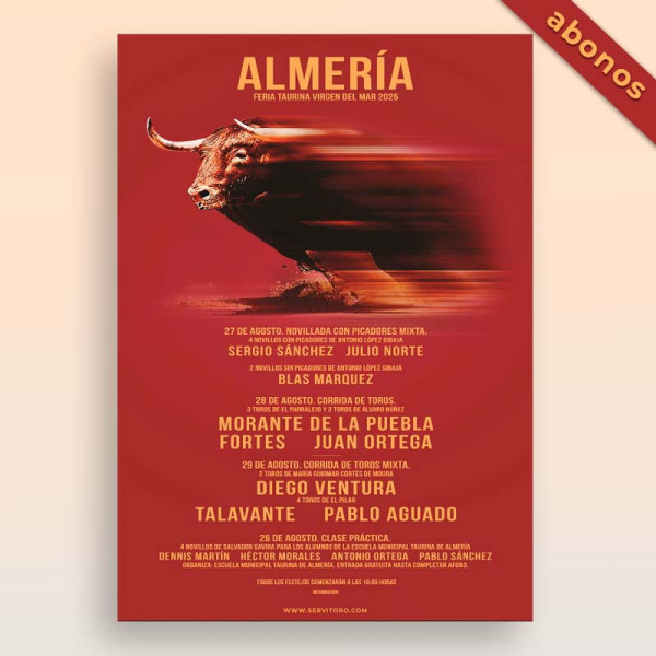 Abonos Toros Almería  2025 – Virgen del Mar |