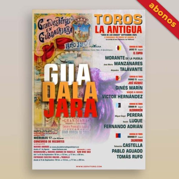 Bullfight tickets Guadalajara – September Fair La Antigua 2025 - Servitoro