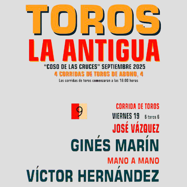 Bullfight tickets Guadalajara – La Antigua Festivities – 19th September
