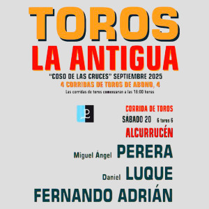 Bullfight tickets Guadalajara 2025 – La Antigua Festivities – 20 September