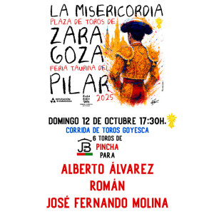Entradas Toros Zaragoza – Feria De El Pilar octubre 12 – Servitoro.com