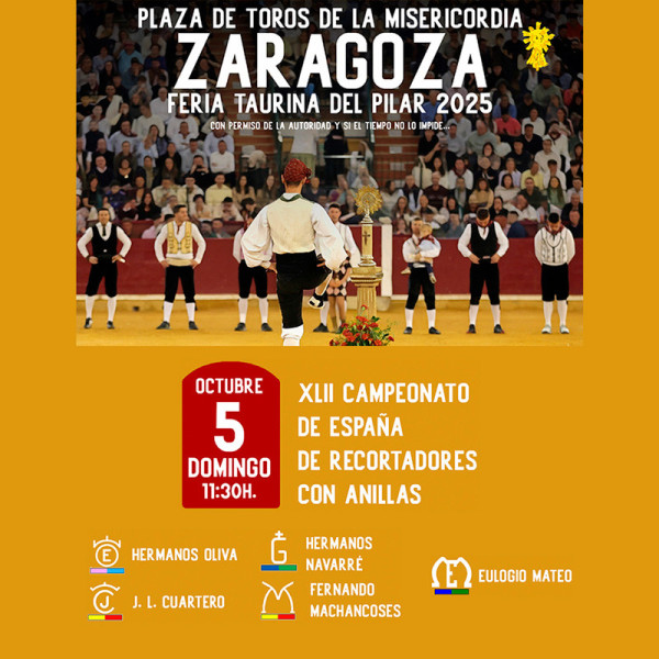 Bullfight tickets Zaragoza – El Pilar, October 5th. Servitoro