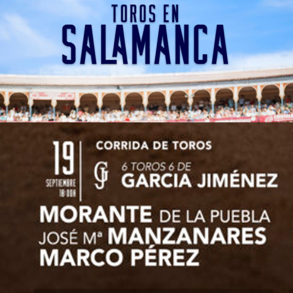 Entradas Toros Salamanca - Virgen de La Vega, Septiembre 19