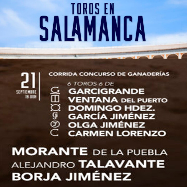 Bullfight tickets Salamanca – Virgen de La Vega, September 21st