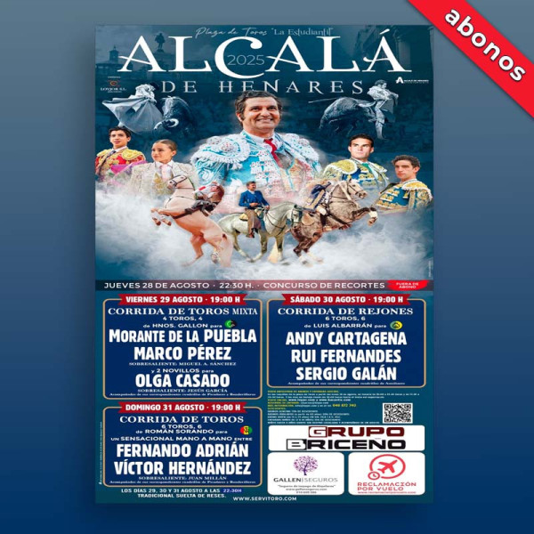 Bullfight season tickets Alcalá de Henares - Madrid 2025