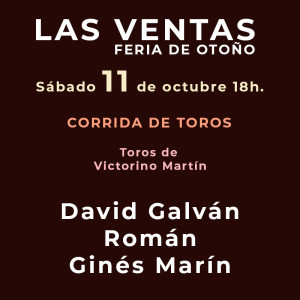 Bullfight tickets Madrid on October 11-  Servitoro.com