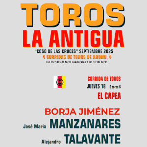 Bullfight tickets Guadalajara – La Antigua Festivities – September 18