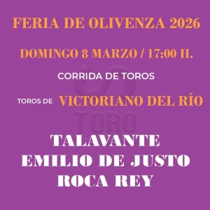 Plaza de toros de Olivenza - corrida de toros 8 de marzo 2026